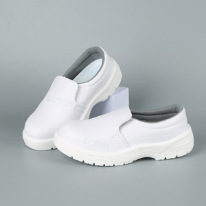 Sapatos de cano baixo com sola de plutônio de segurança branca ESD